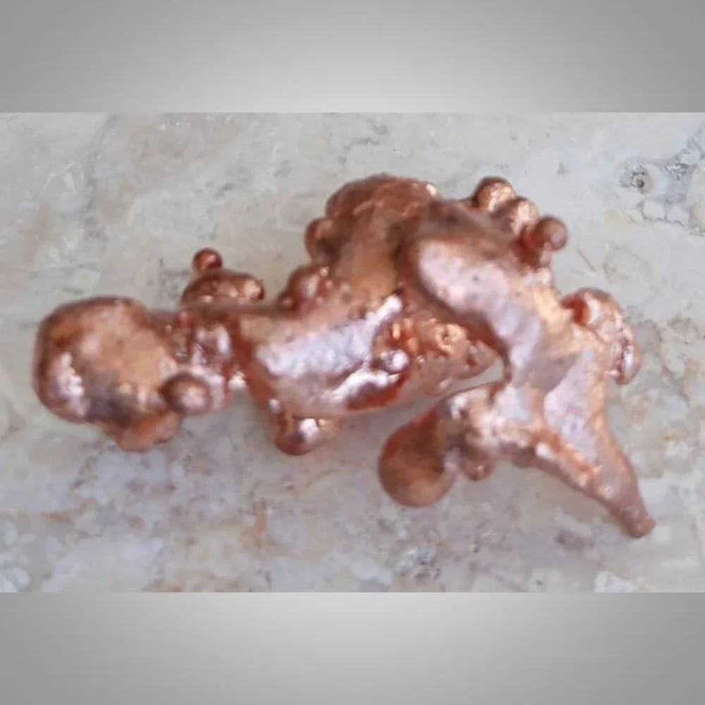 COPPER mineral nugget 03 GOOD LUCK money